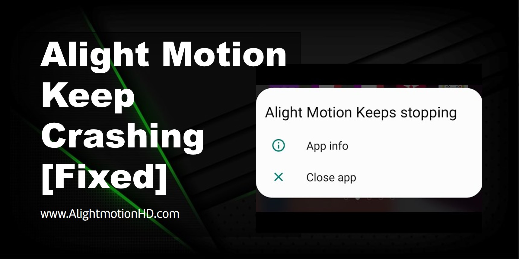 alight motion crashing